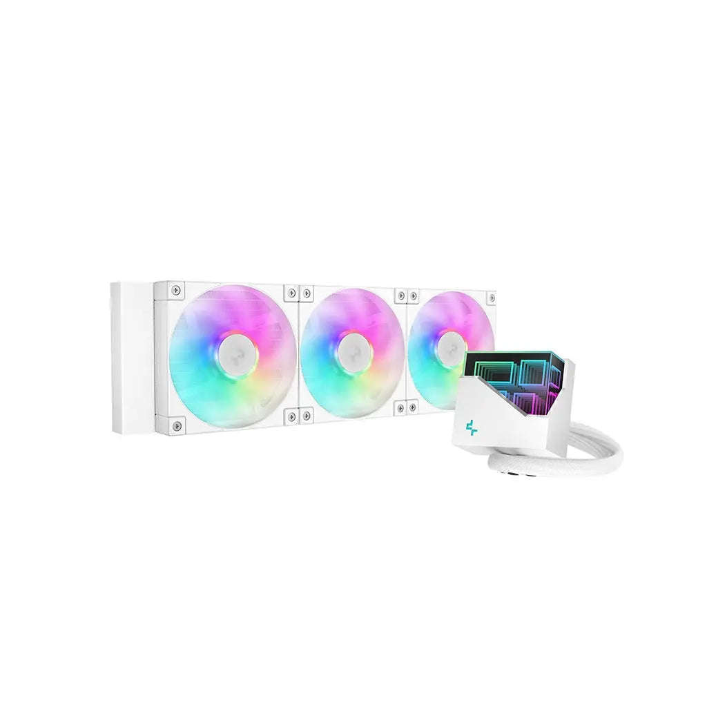 DeepCool LT360 ARGB 360mm All in One Anti-Leak CPU Liquid Cooler-White