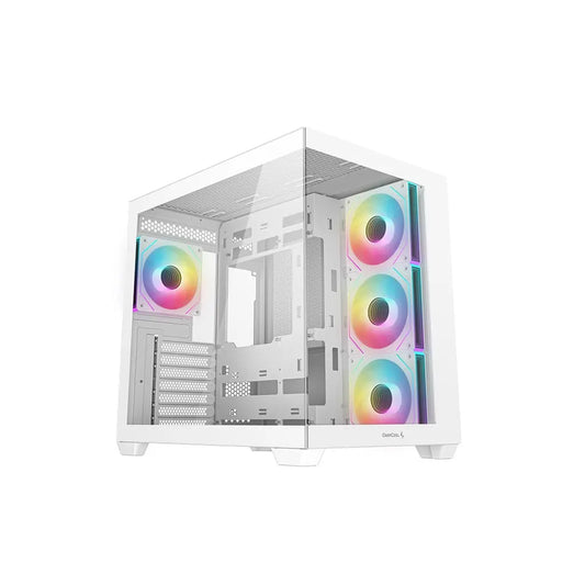 DeepCool CG530 4F Tempered Glass ATX Mid Tower Cabinet-White