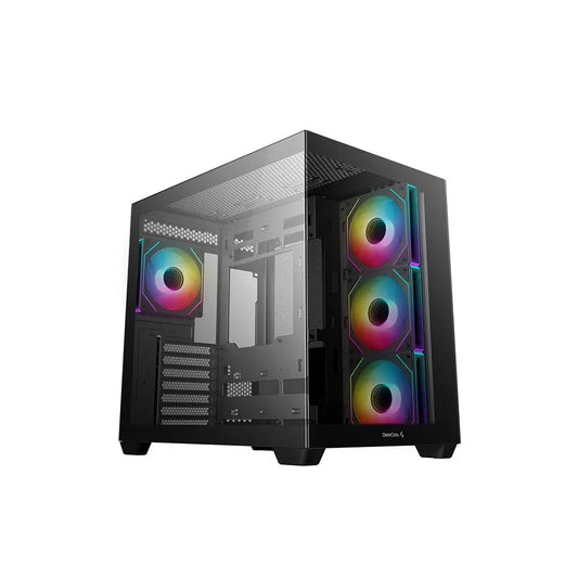 DeepCool CG530 4F Tempered Glass ATX Mid Tower Cabinet-Black