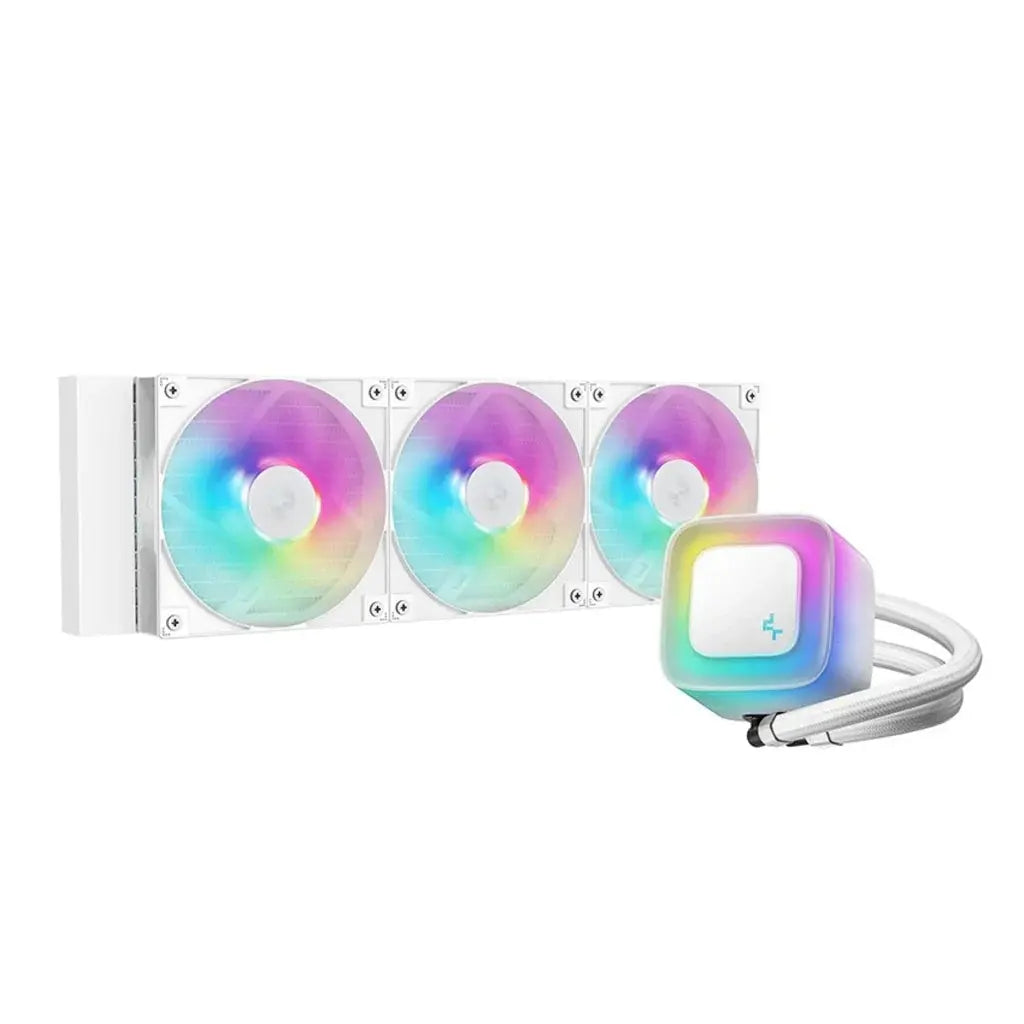 DeepCool LE360 V2 ARGB 360mm AIO CPU Liquid Cooler-White