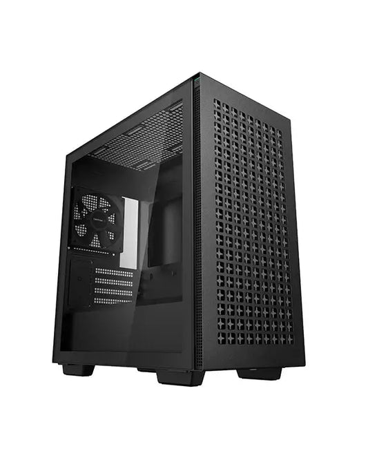 Deepcool CH370 Minimalistic M-ATX Tempered Glass Side Panel Mini-Tower Cabinet - Black