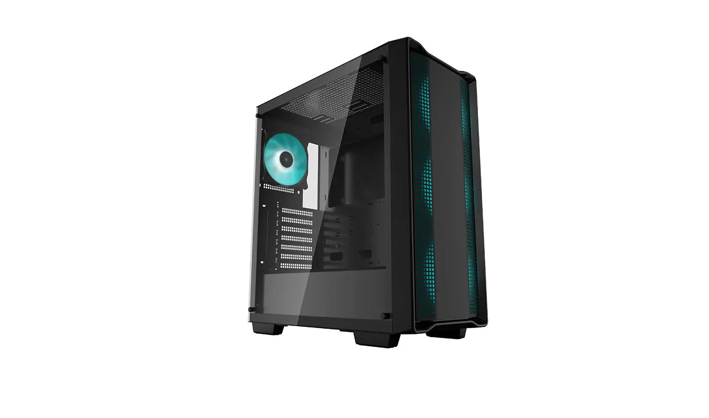 DEEPCOOL MATREXX CC560 Tempered Glass Window ATX Mid Tower Cabinet Four Pre-Installed LED Fans