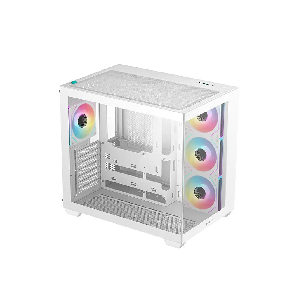 DeepCool CG530 4F Tempered Glass ATX Mid Tower Cabinet-White