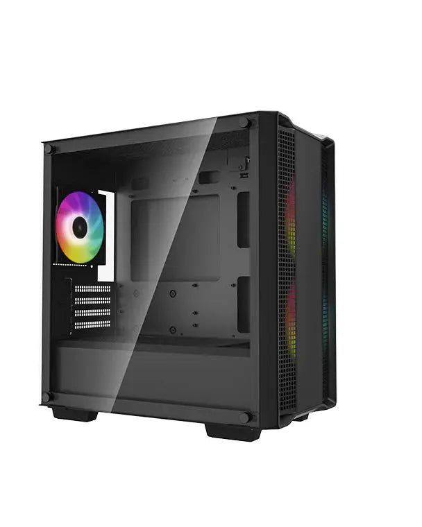 Deepcool CC360 ARGB Tempered Glass Side Panel M-ATX Tower Cabinet - Black