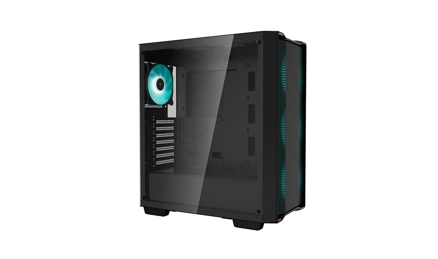 DEEPCOOL MATREXX CC560 Tempered Glass Window ATX Mid Tower Cabinet Four Pre-Installed LED Fans