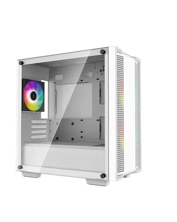 Deepcool CC360 ARGB Tempered Glass Side Panel M-ATX Tower Cabinet - White