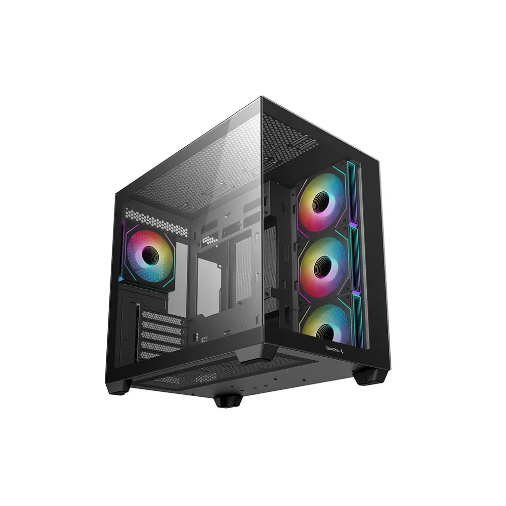 DeepCool CG530 4F Tempered Glass ATX Mid Tower Cabinet-Black