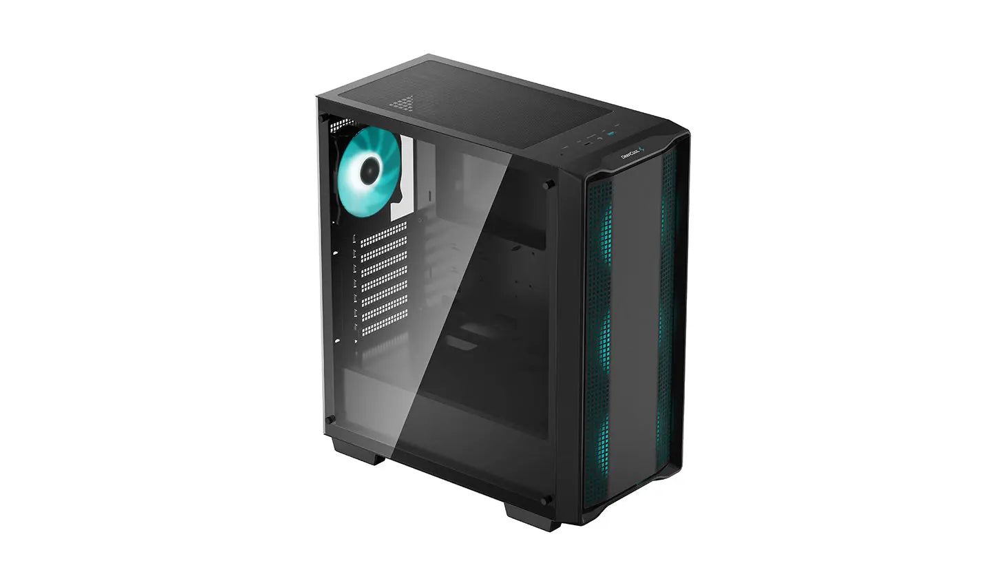 DEEPCOOL MATREXX CC560 Tempered Glass Window ATX Mid Tower Cabinet Four Pre-Installed LED Fans