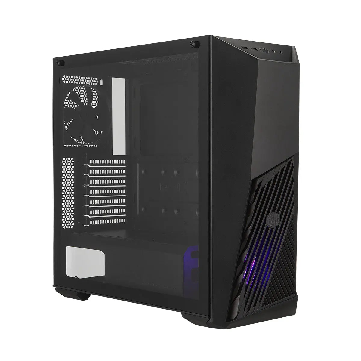 Cooler Master K501L RGB V2 Mid Tower Gaming Case with Pre-Installed RGB Fan PSU Shroud and Tempered Glass Side Panel