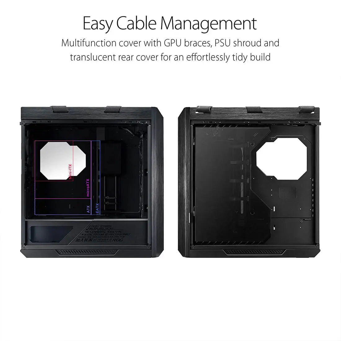 Asus ROG Strix Helios GX601 RGB Mid-Tower Cabinet with 4 Pre-Installed 140mm Fans and Gen 2 USB-C