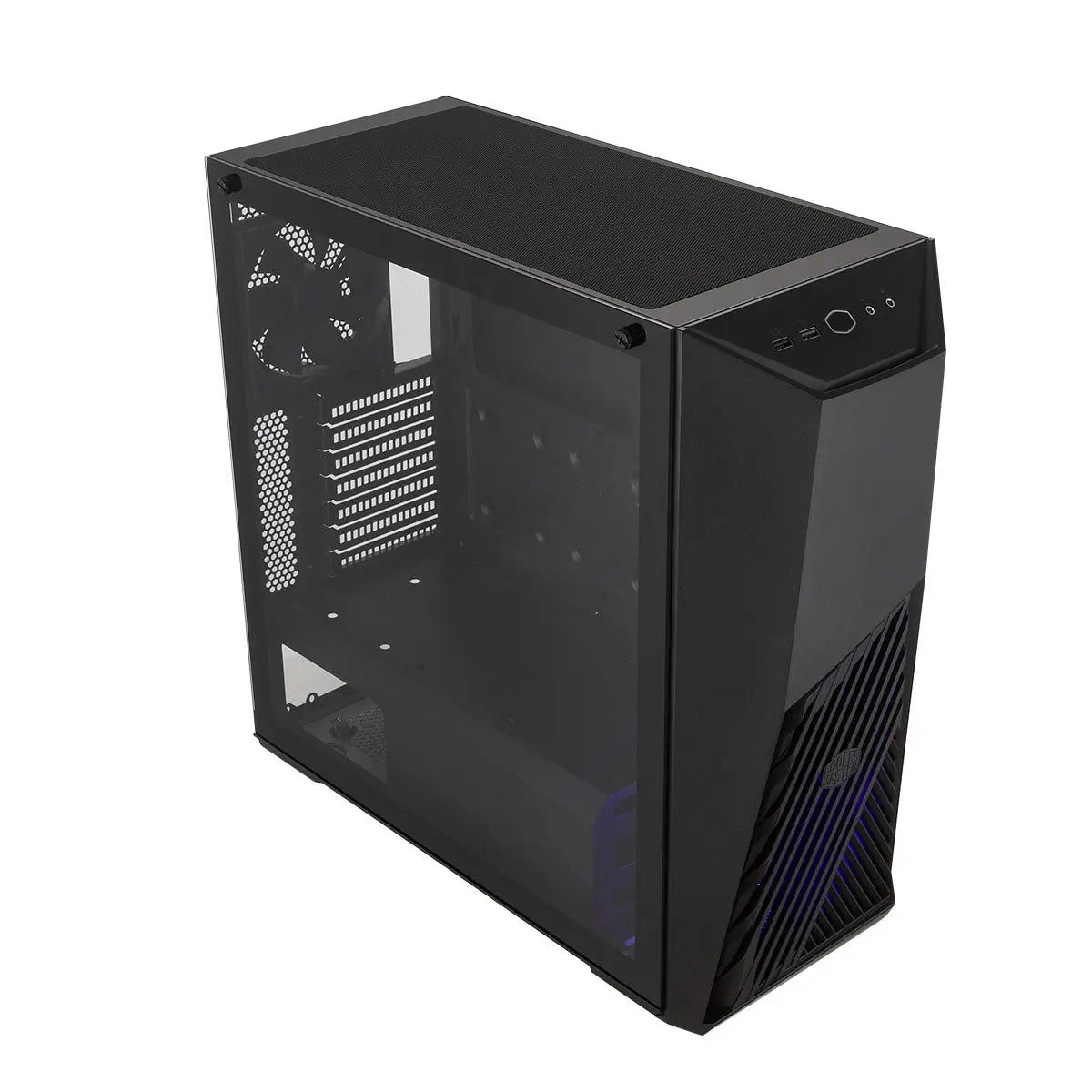 Cooler Master K501L RGB V2 Mid Tower Gaming Case with Pre-Installed RGB Fan PSU Shroud and Tempered Glass Side Panel