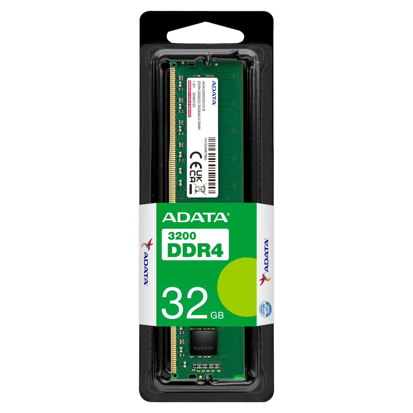 ADATA Premier 32GB DDR4 RAM 3200MHz CL22 U-DIMM Desktop Memory Module