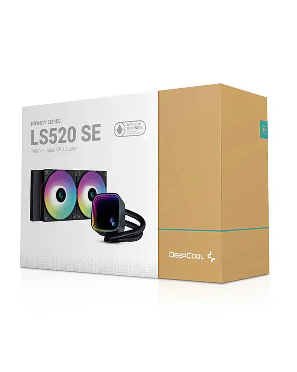 Deepcool LS520 SE 240mm ARGB All in one CPU Liquid Cooler - Black
