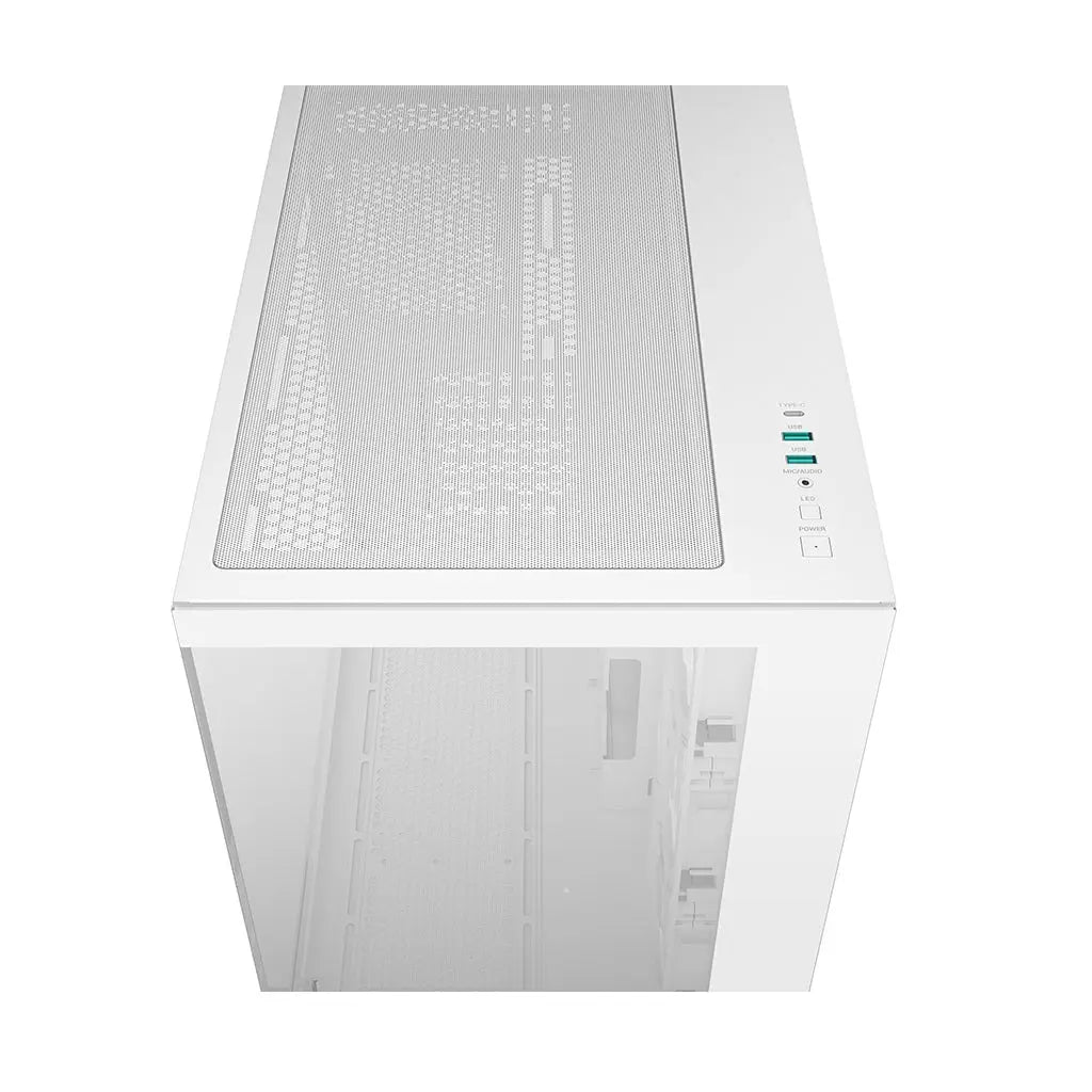 DeepCool CG530 4F Tempered Glass ATX Mid Tower Cabinet-White