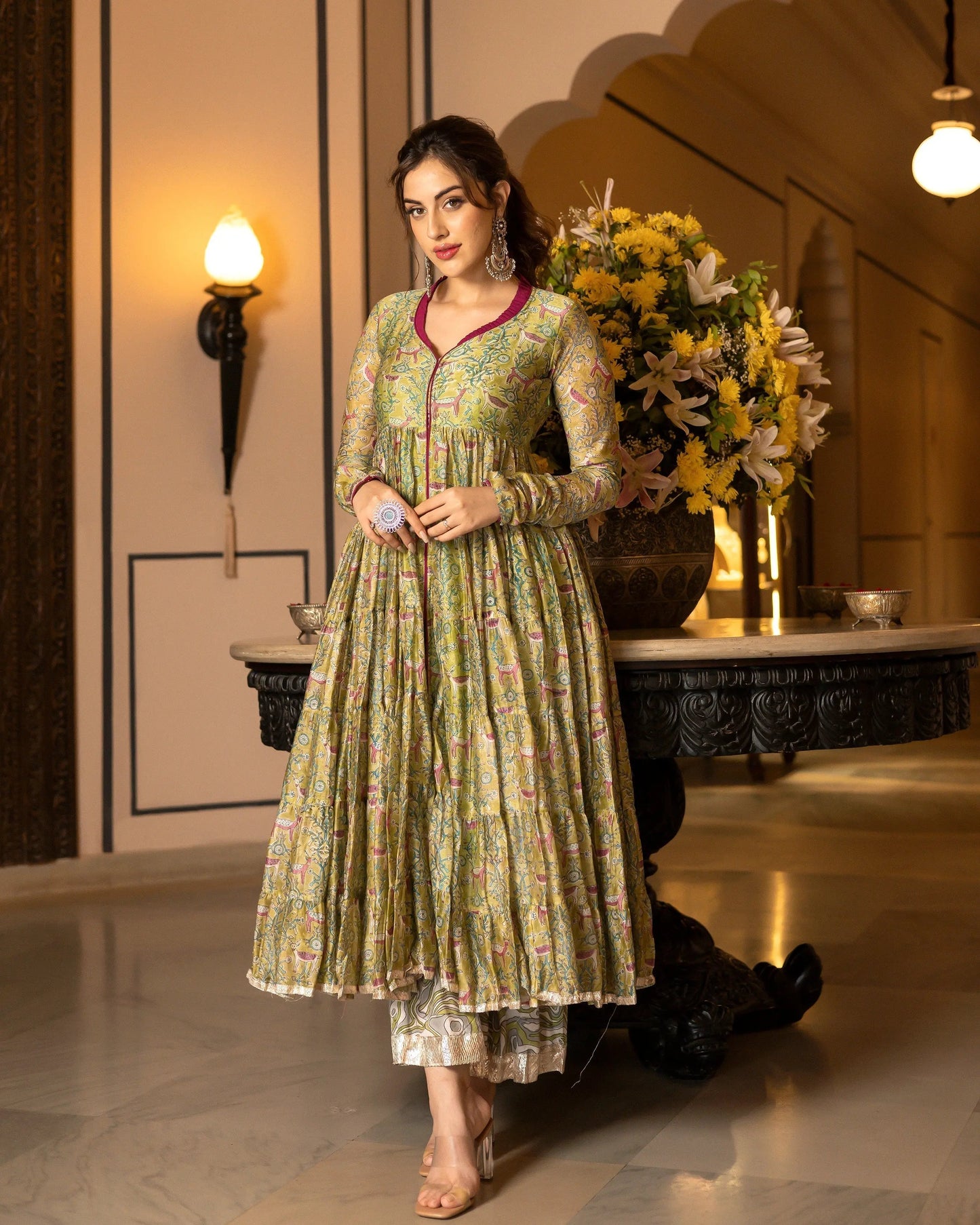 Samyukta Chanderi Gotapatti Sharara Set My Store