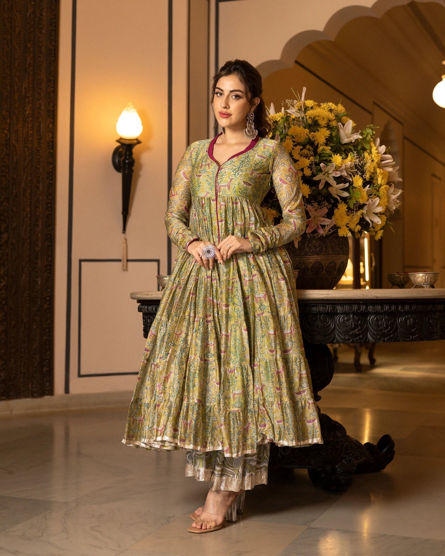 Samyukta Chanderi Gotapatti Sharara Set My Store