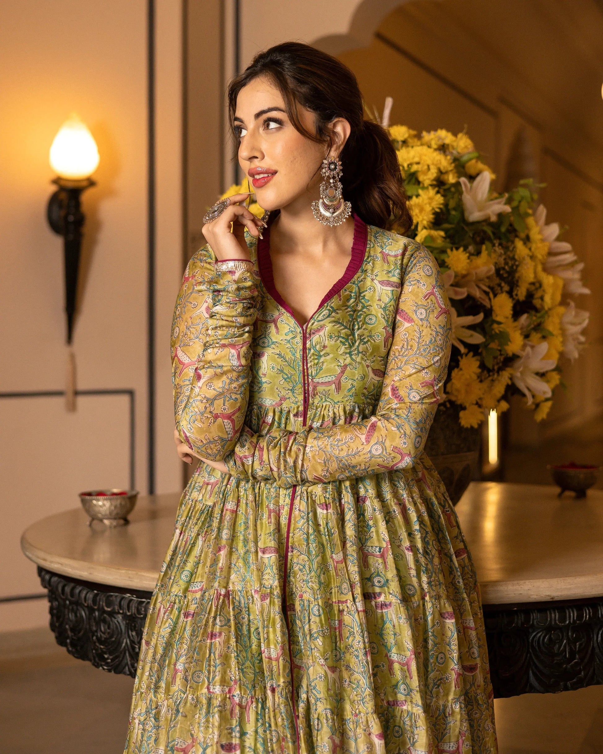 Samyukta Chanderi Gotapatti Sharara Set My Store