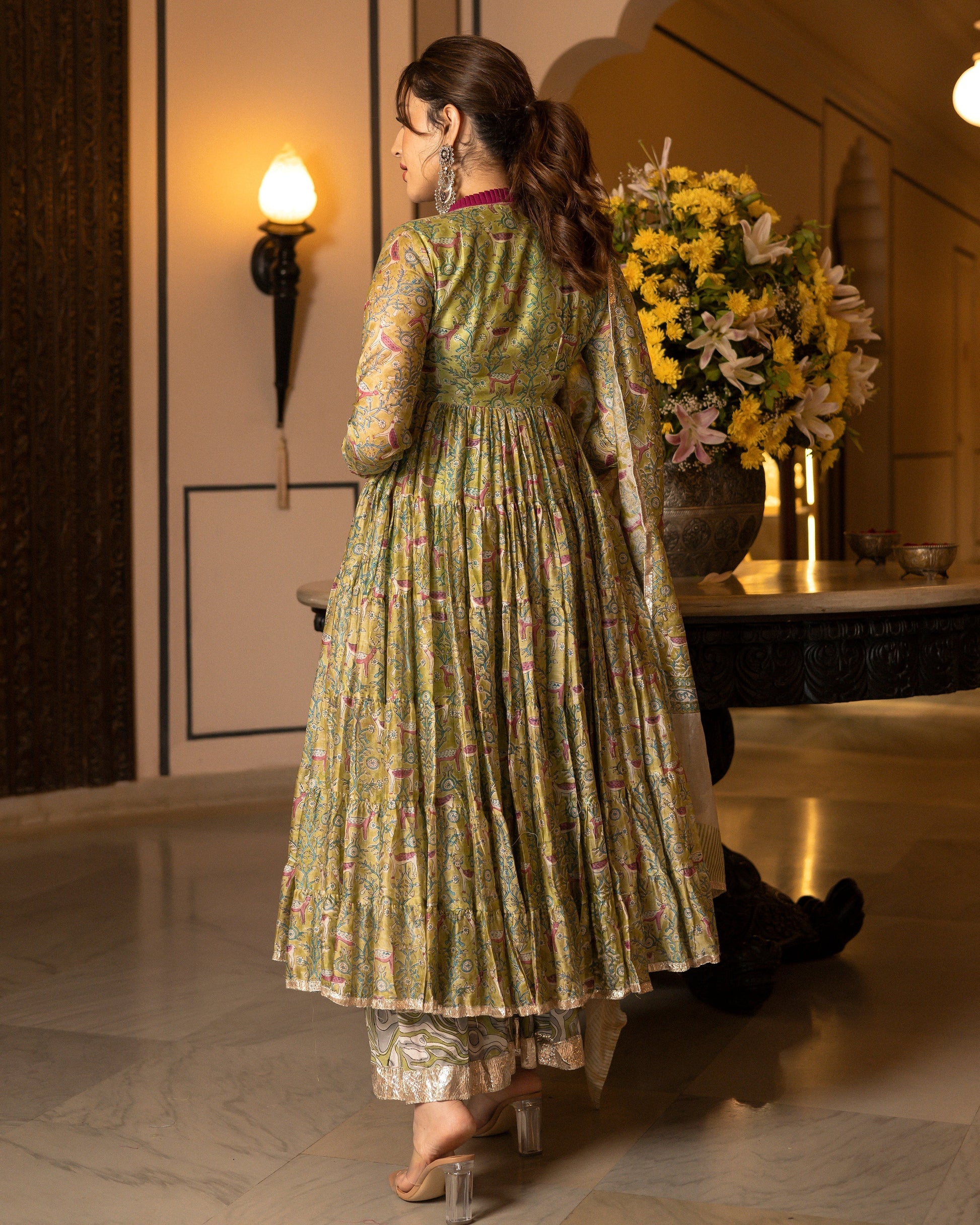 Samyukta Chanderi Gotapatti Sharara Set My Store