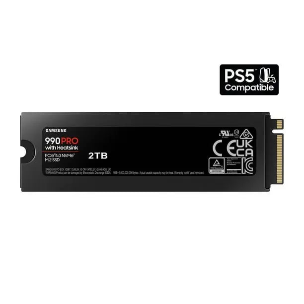 Samsung 990 PRO Heatsink 2TB M.2 NVMe PCIe 4.0 Internal Gaming SSD My Store