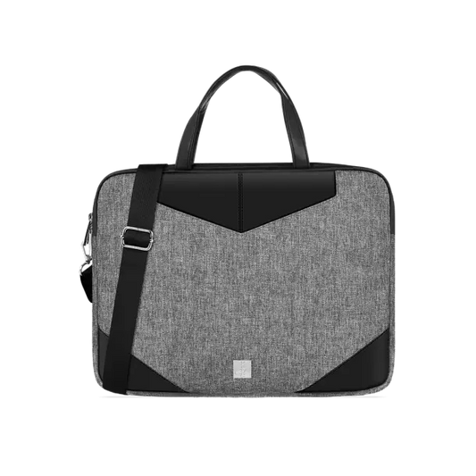 Fingers IconicCraft Luxury Laptop Bag with Handle & Luggage Strap Multi-compartments, Smart