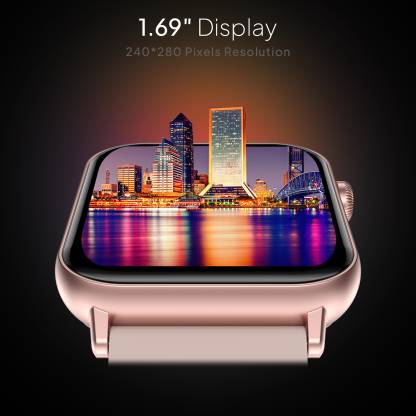 Fire-Boltt Ninja Fit Smartwatch  BSW063   Full Touch with IP68, Multi UI Screen Smartwatch  Beige Strap