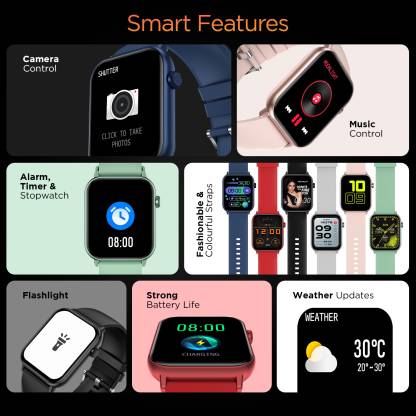 Fire-Boltt Ninja Fit Smartwatch  BSW063   Full Touch with IP68, Multi UI Screen Smartwatch  Beige Strap