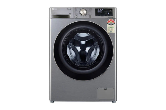 LG 10 kg 5 Star Fully Automatic Front Load Washing Machine (FHP1410Z7P.APSQEIL , Smart Diagnosis, Platinum Silver) My Store