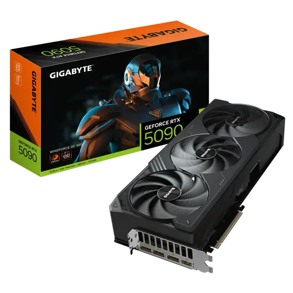 GIGABYTE GeForce RTX 5090 WINDFORCE OC 32G GDDR7 Triple Fan Graphics Card
