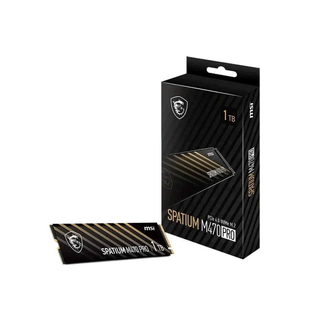 MSI SPATIUM M470 PRO 1TB PCIe 4.0 NVMe M.2 Internal SSD My Store