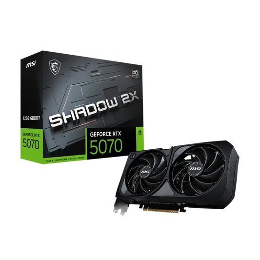 MSI GeForce RTX 5070 12G SHADOW 2X OC GDDR7 Graphics Card