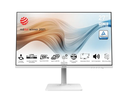 MSI Modern MD272XPW 27" FHD 100Hz 4ms IPS Built-in-Speaker Monitor-White My Store