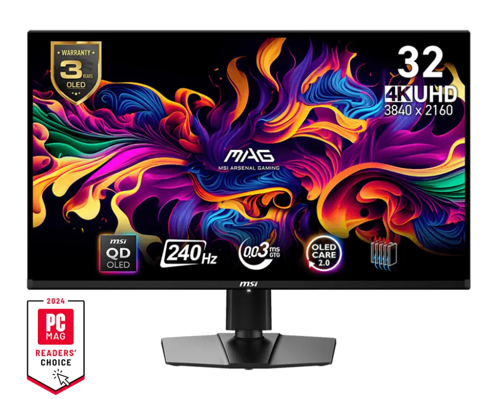 MSI MAG 321UPX QD-OLED 32" 240Mz 4K 0.3ms Gaming Monitor My Store