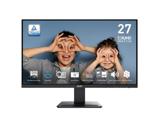 MSI PRO MP273U 27" UHD 4K 60Hz 4ms Built-in-Speakers IPS Business Monitor My Store