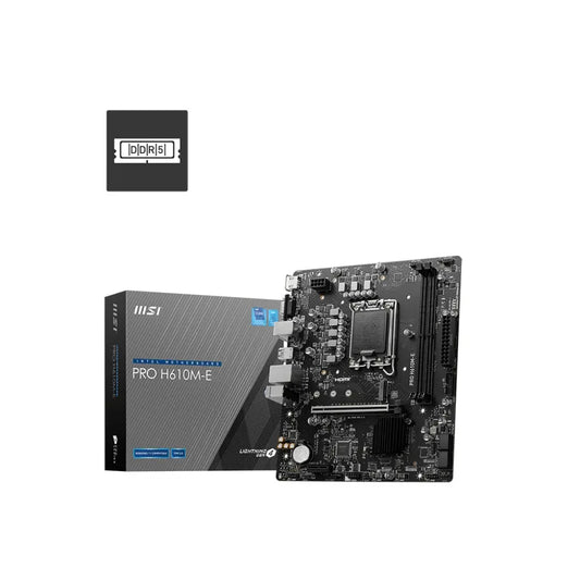 MSI PRO H610M-E DDR5 Intel H610 LGA 1700 Micro-ATX Motherboard
