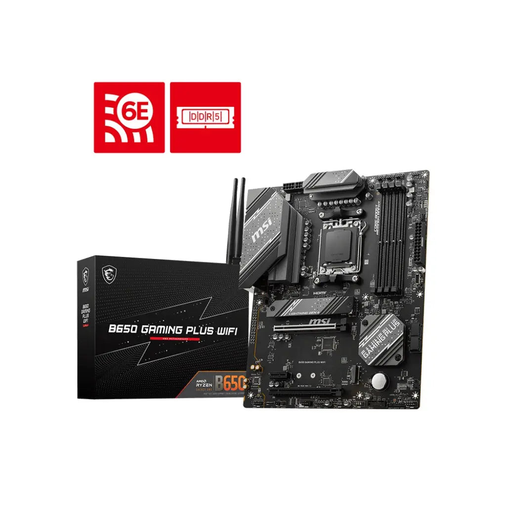 MSI B650 GAMING PLUS WIFI AMD B650 AM5 Full-ATX Motherboard