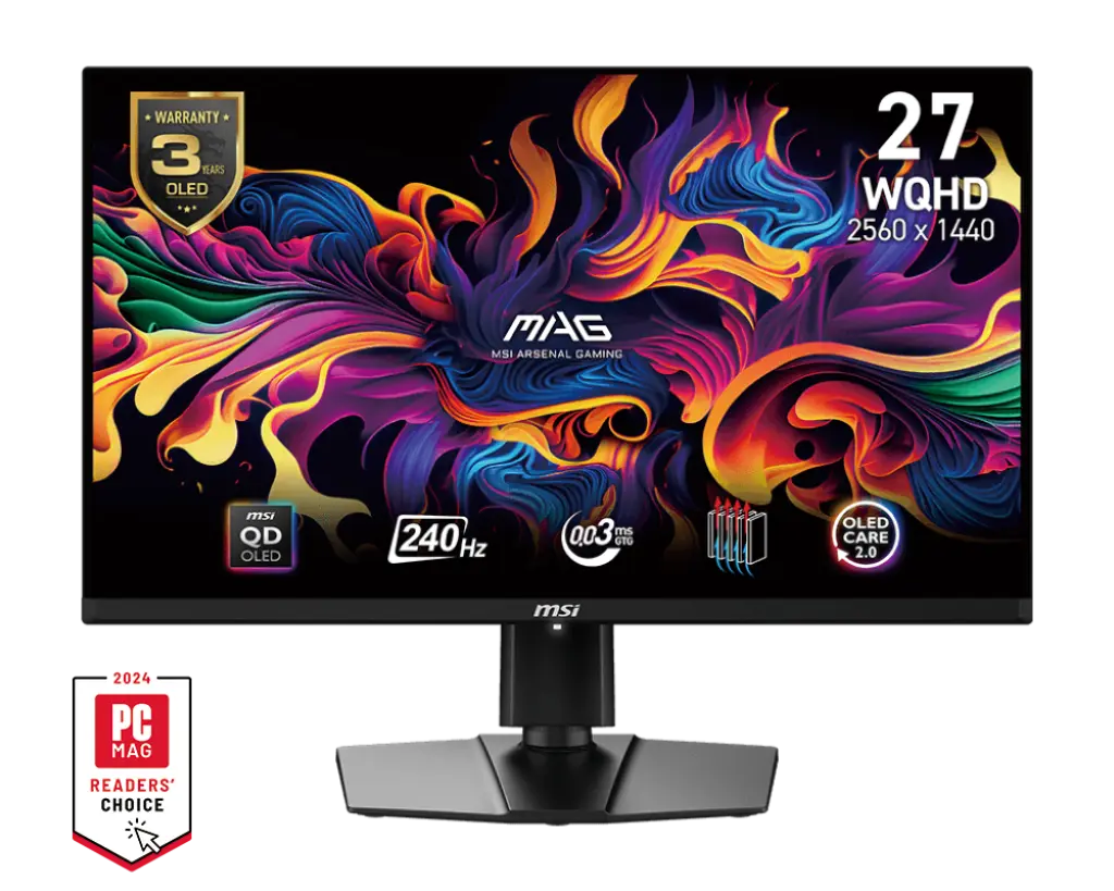 MSI MAG 271QPX QD-OLED E2 27" WQHD 240Hz 0.3ms Gaming Monitor My Store