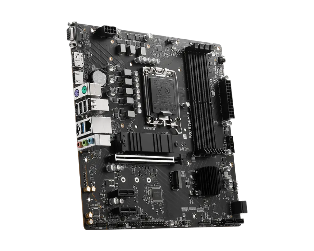 MSI PRO B760M-P DDR5 Intel LGA 1700 Socket Micro-ATX Motherboard
