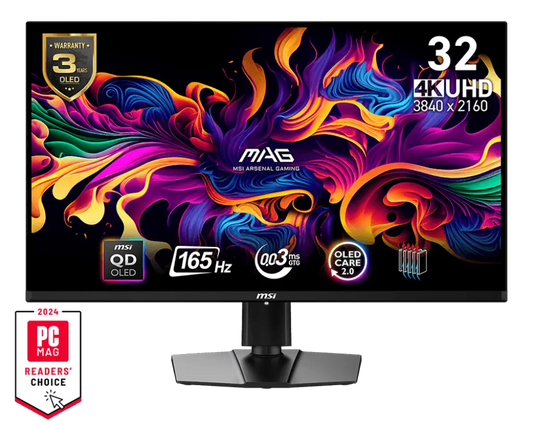 MSI MAG 321UP QD-OLED 31.5" 4K UHD 165Hz 0.3ms OLED Gaming Monitor My Store