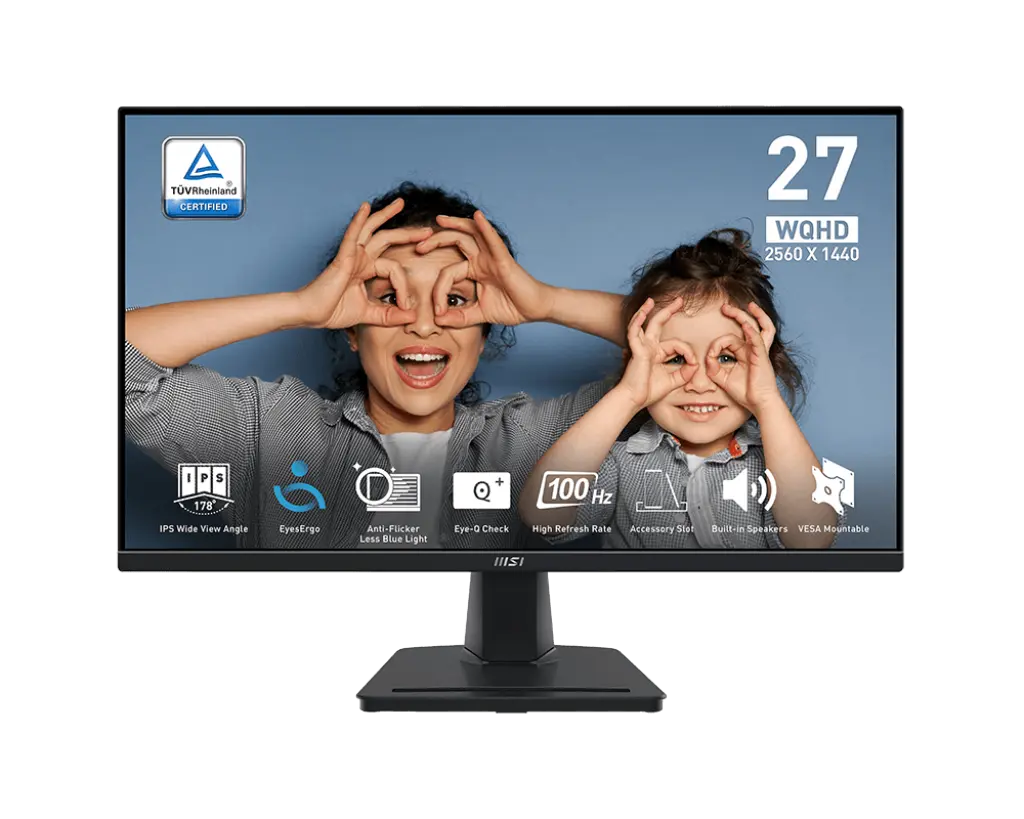 MSI PRO MP275Q 27" WQHD 2K 100Hz 4ms Built-in-Speaker IPS Business Monitor My Store