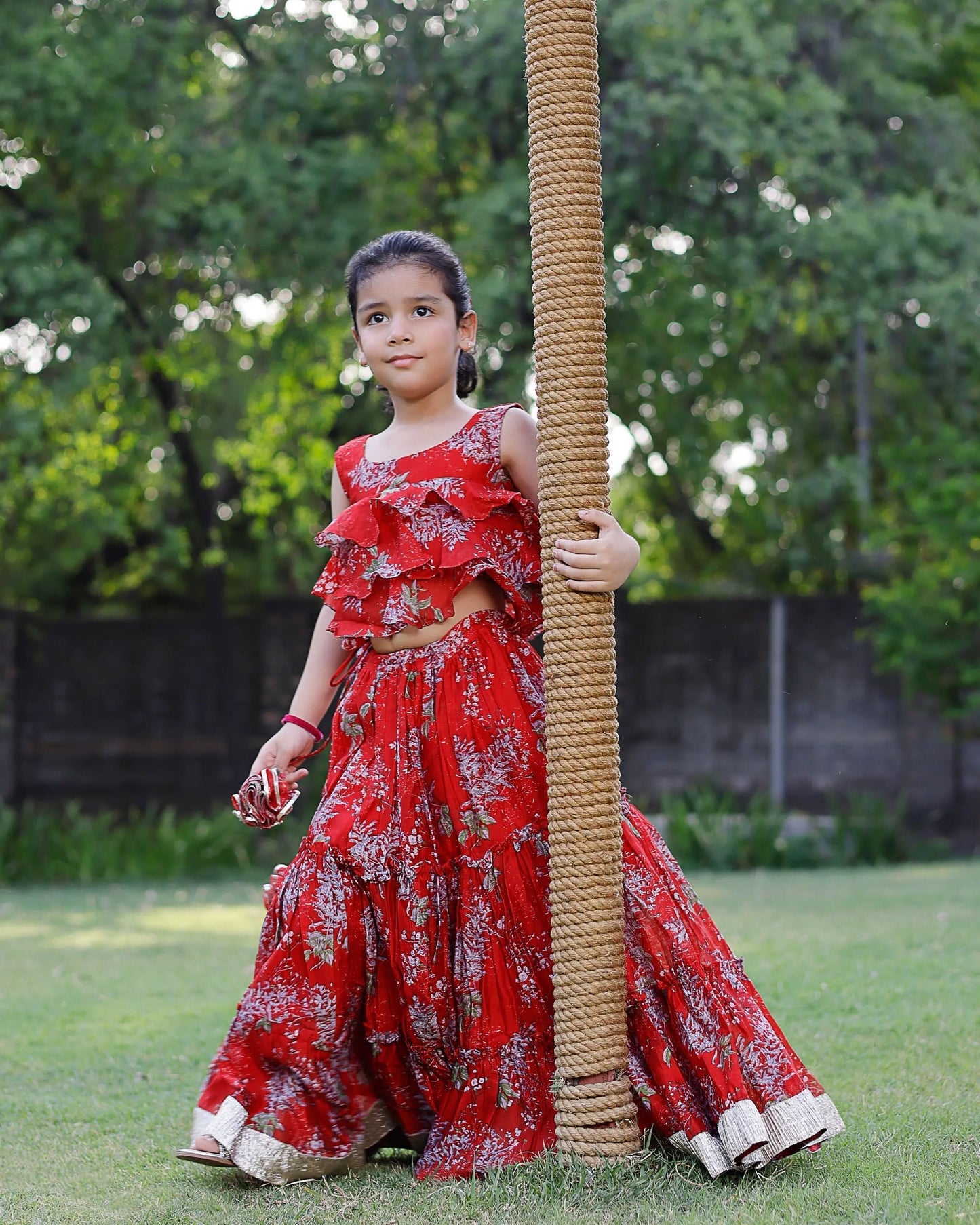 Rosemary Chanderi Lehenga set My Store