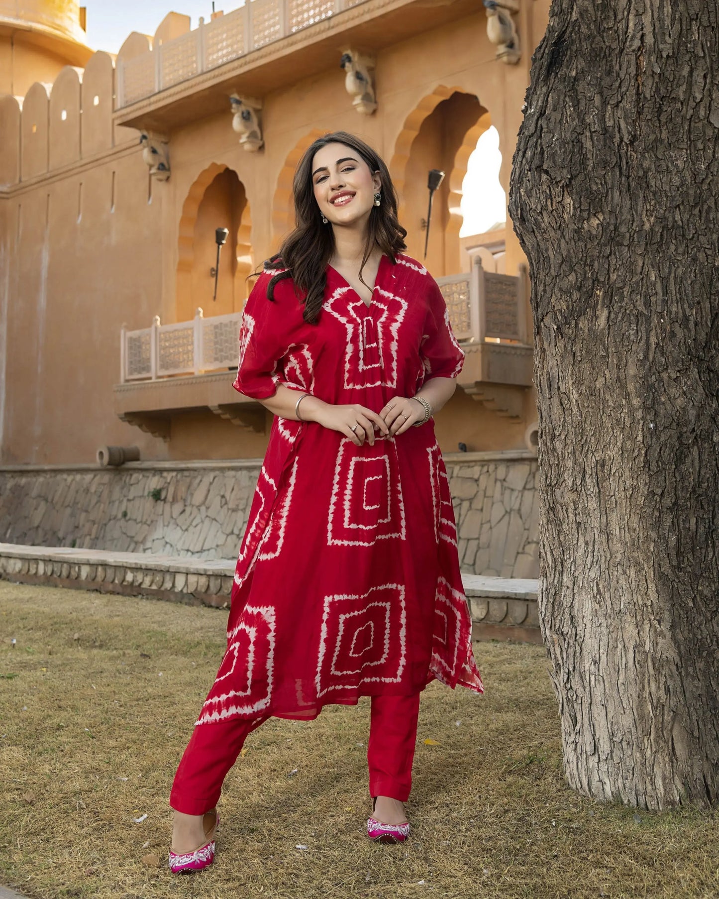 Mabel Silk Tie & Dye Kurta Set My Store