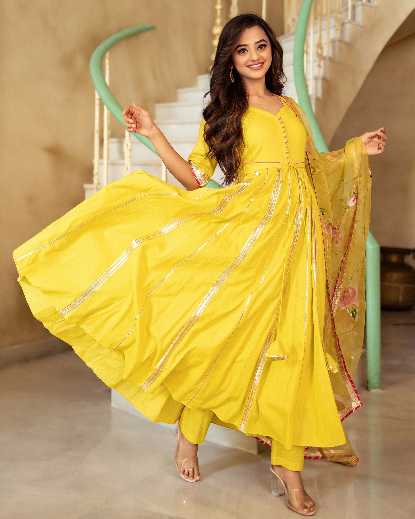 Dhanyasri Handpainted Suit Set My Store