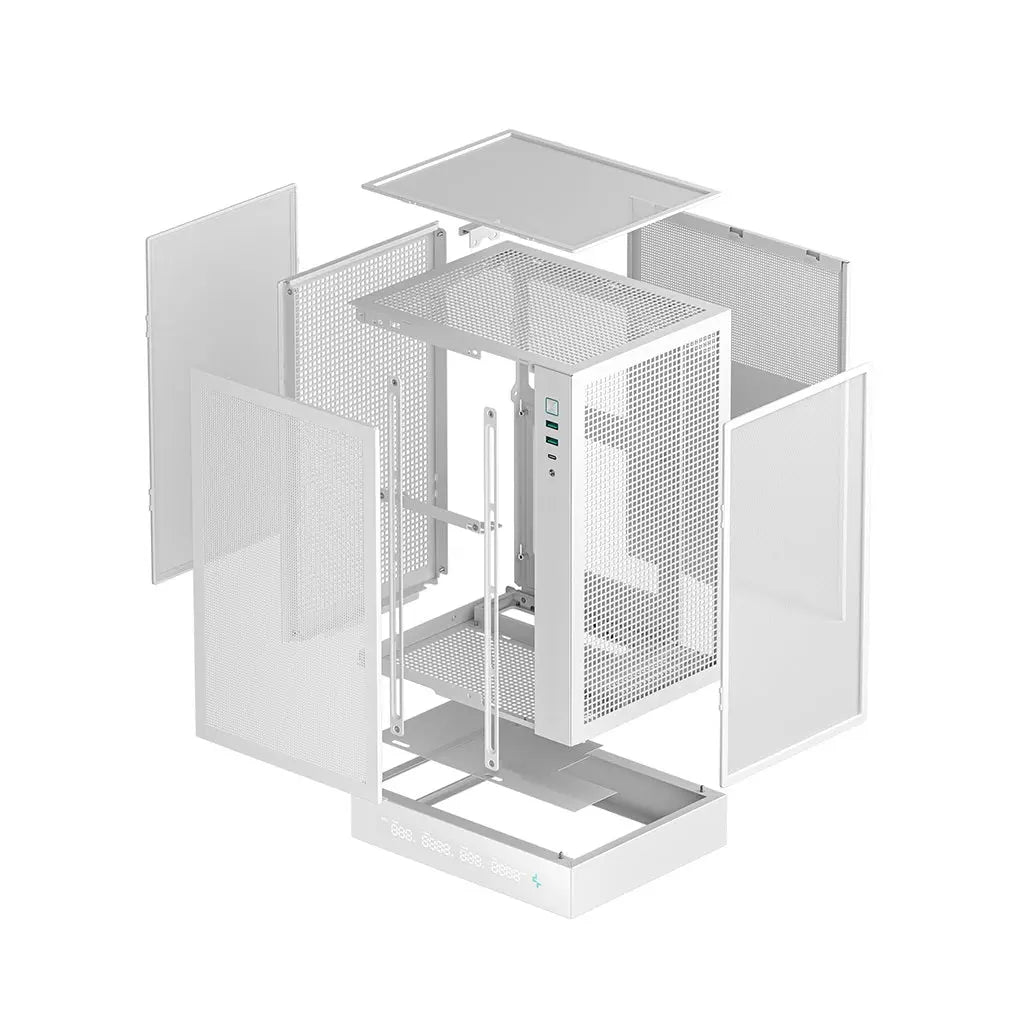DeepCool CH170 WH Digital Mini ITX Computer Cabinet - White