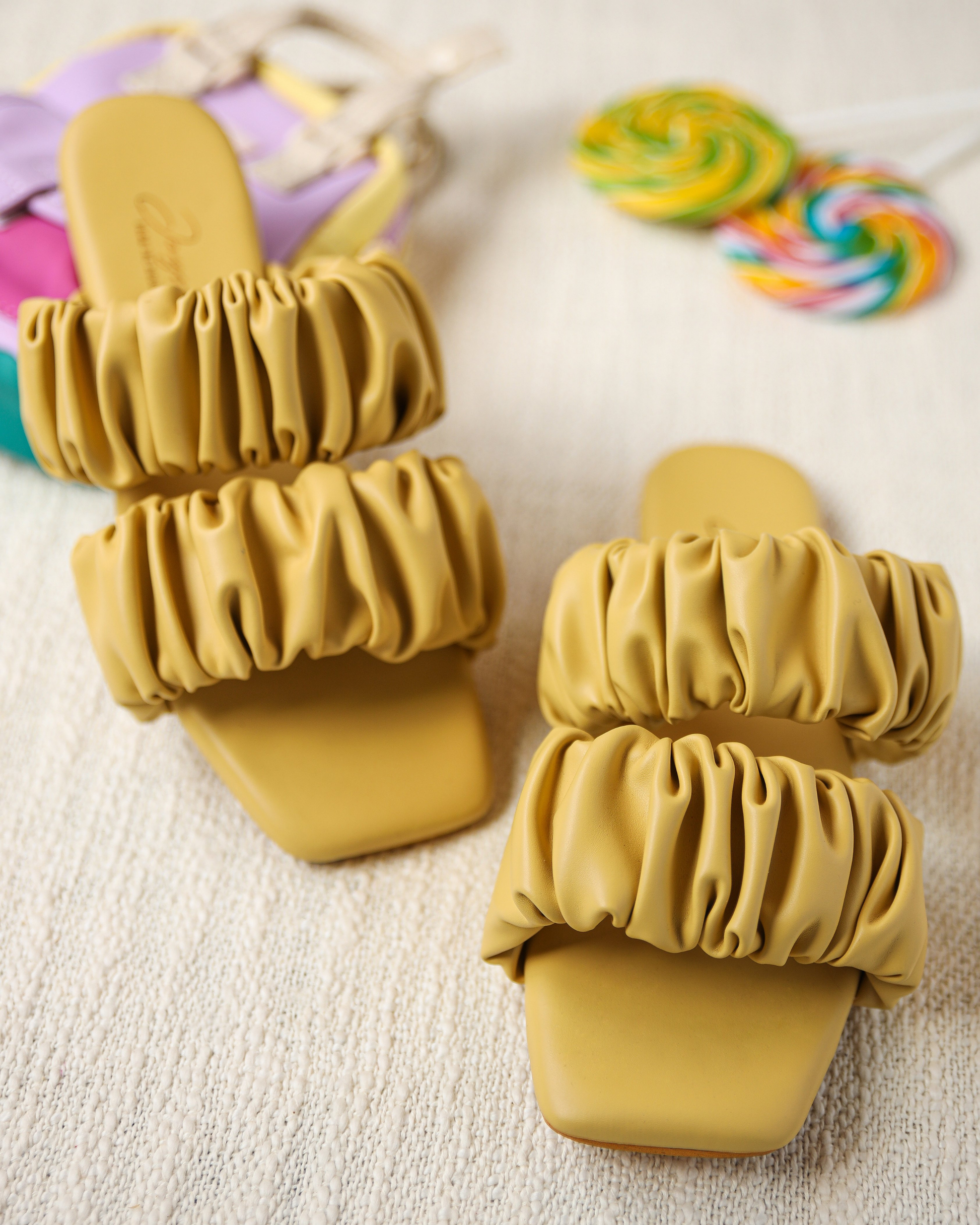 Dusty Cocoon Gathered Flats My Store