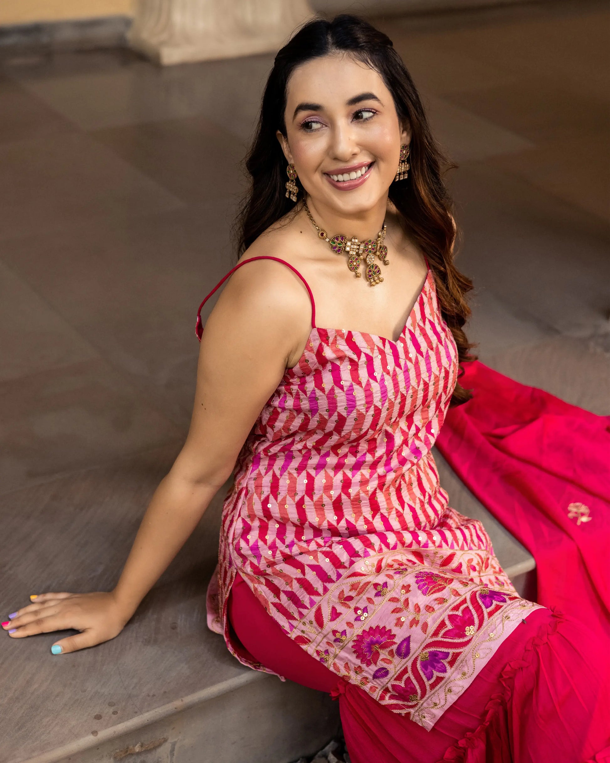 Jafrin Georgette Sharara Set My Store