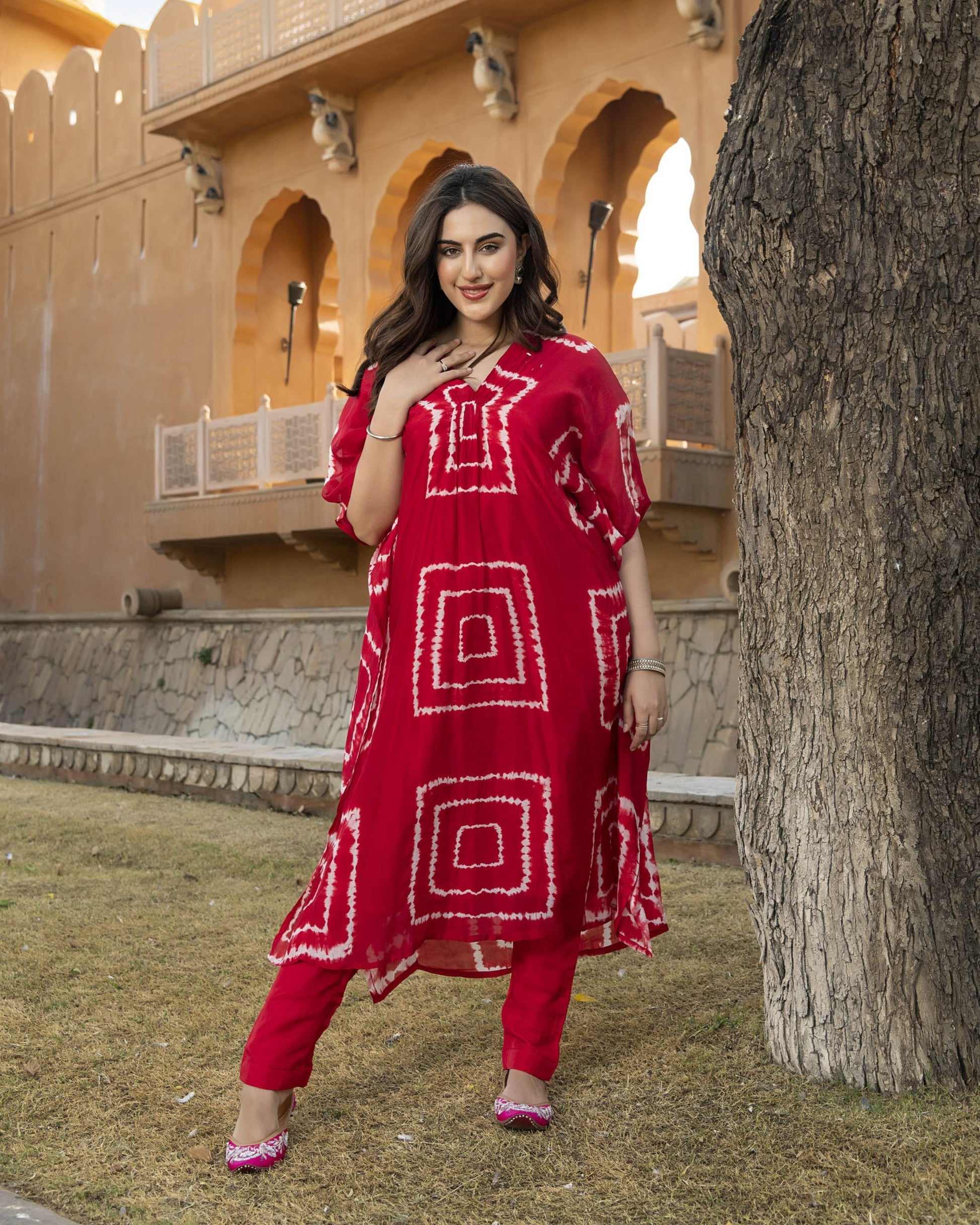 Mabel Silk Tie & Dye Kurta Set My Store