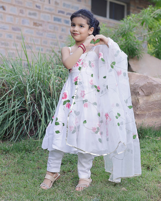 Pasha Handpainted Satin Suit Set My Store