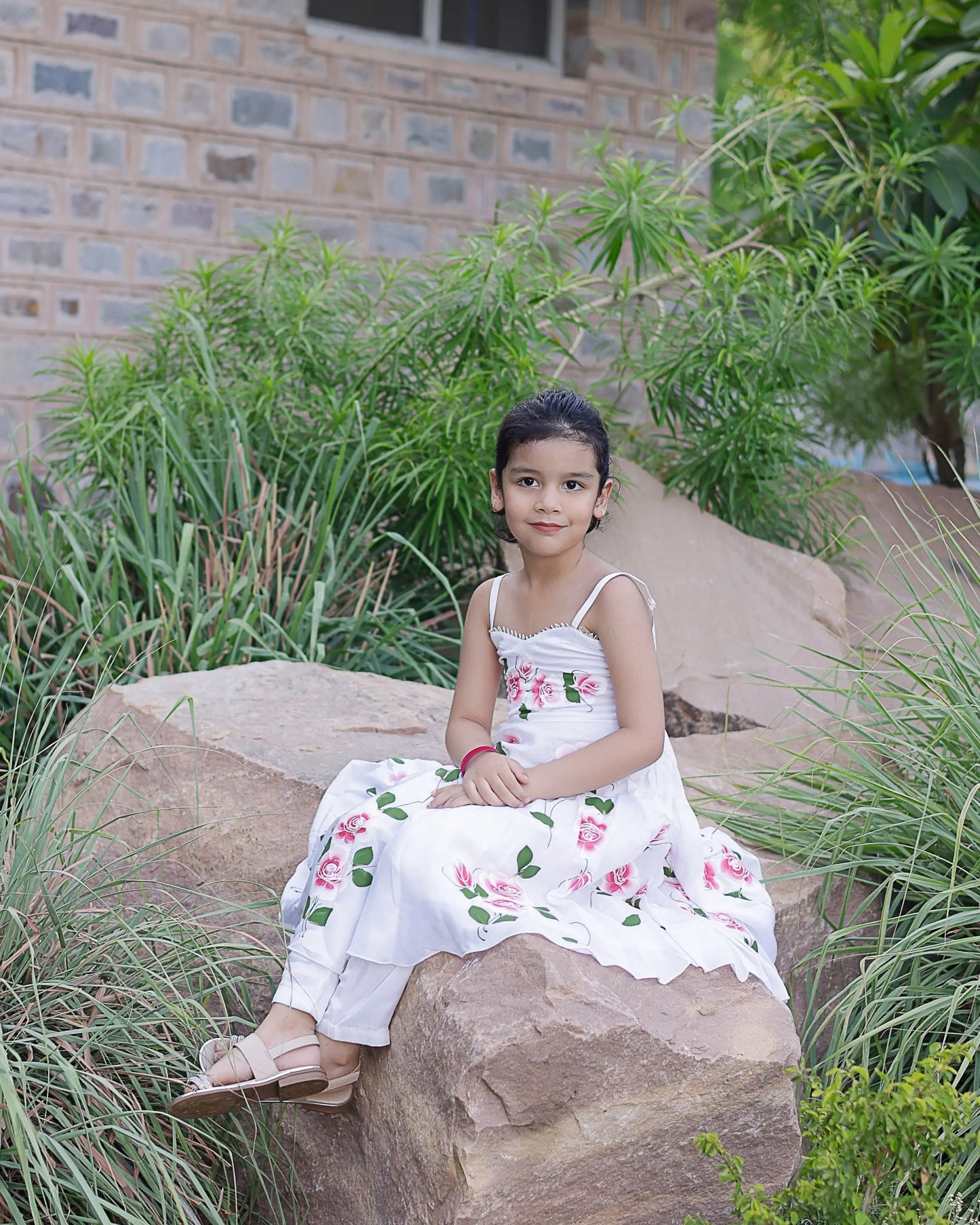 Pasha Handpainted Satin Suit Set My Store