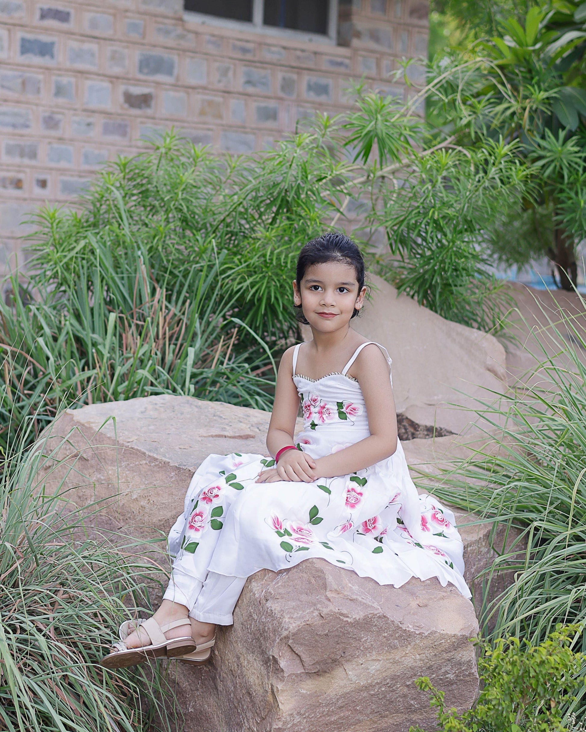 Pasha Handpainted Satin Suit Set My Store