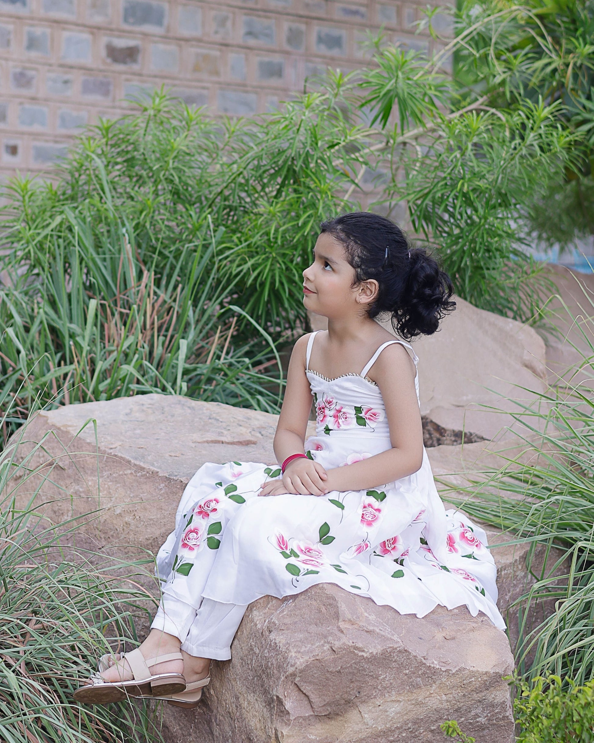 Pasha Handpainted Satin Suit Set My Store